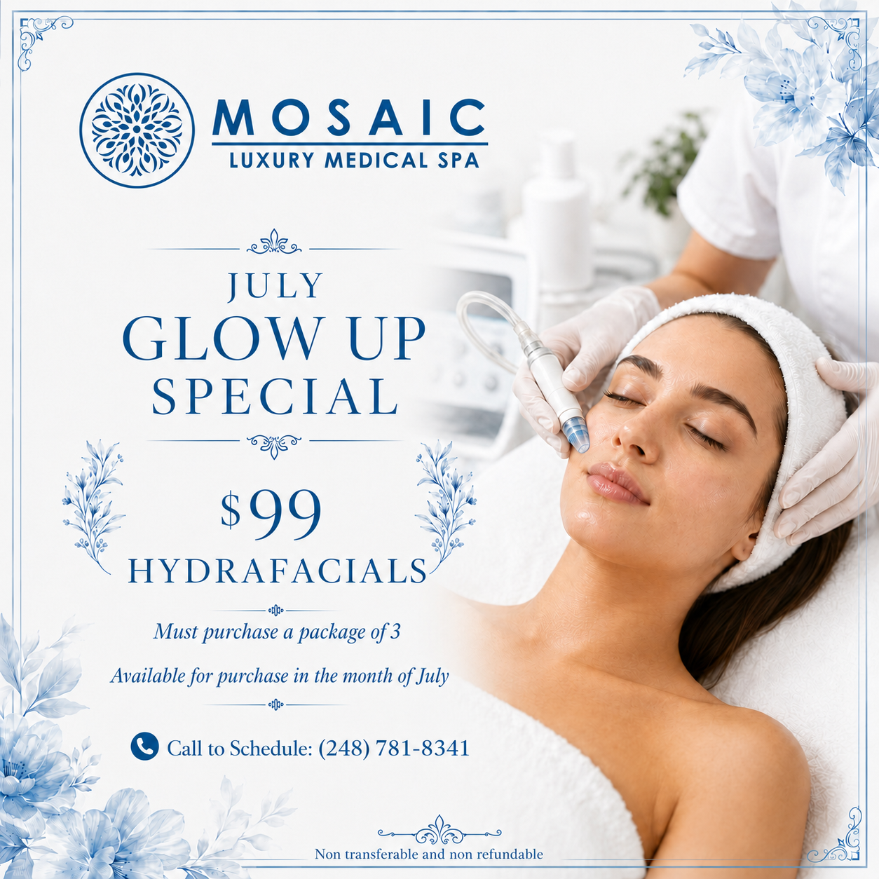 July Glow Up Special - $99 Hydrafacials