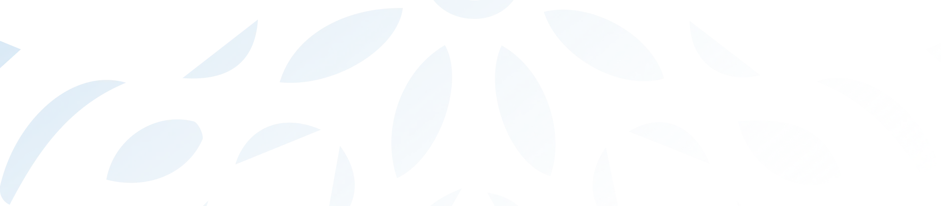 abstract blue floral pattern design element on a transparent background