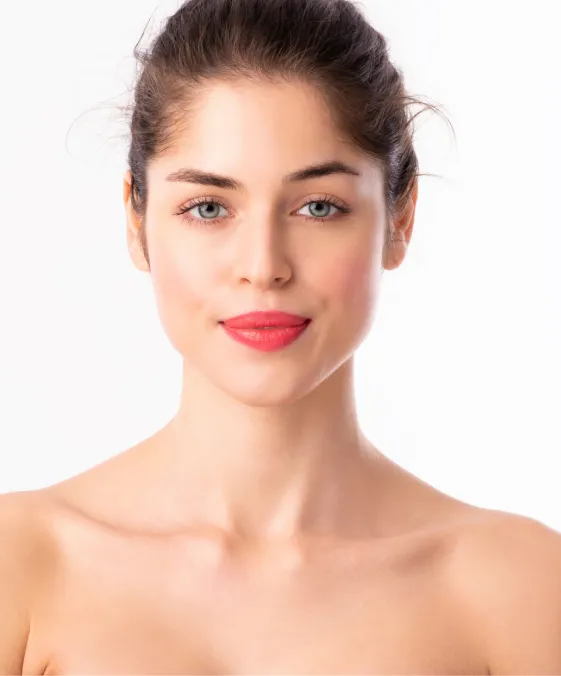 woman with radiant skin after dermatology facial treatment for hydration and skin rejuvenation