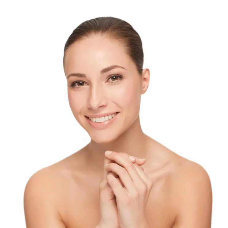woman with radiant skin after dermatology treatment for hydration and skin rejuvenation